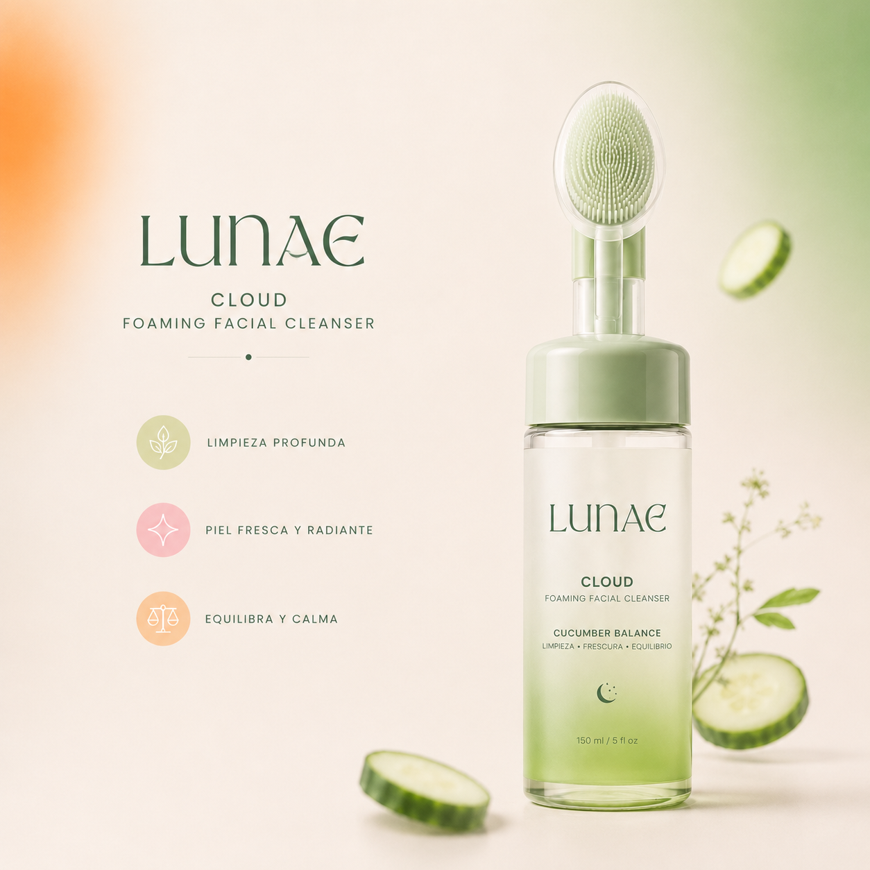 LUNAE CLOUD Foaming Facial Cleanser